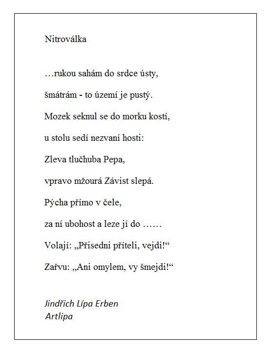  POEZIE - Nitroválka